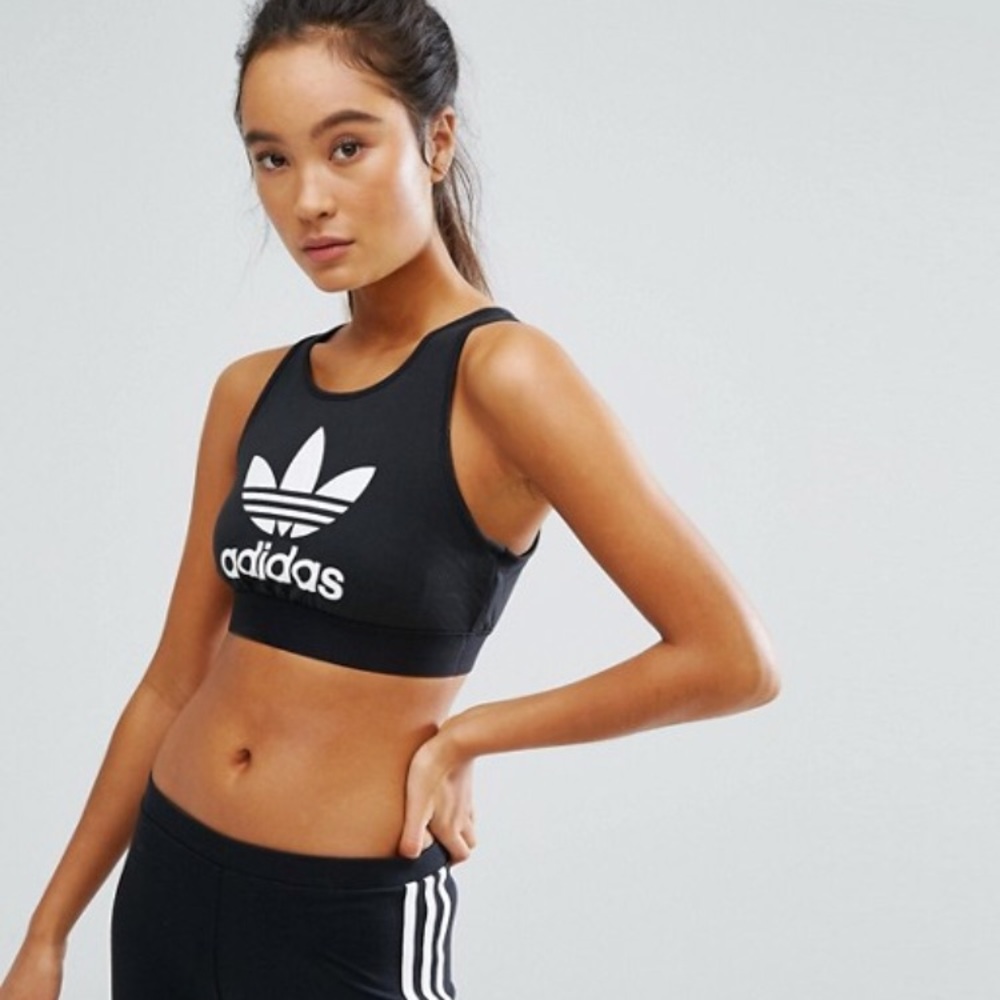 NWT Adidas Trefoil Top in Black